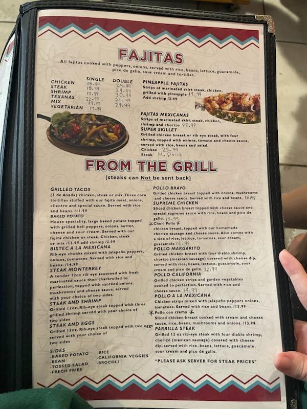 Parilla restaurant LLC Menu image 1