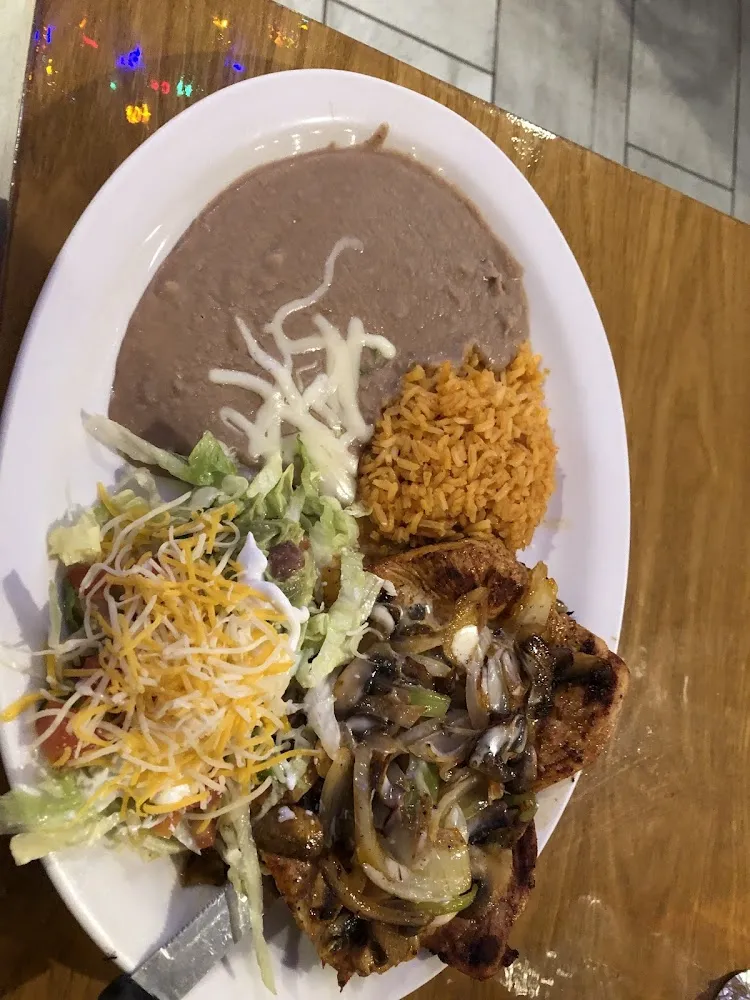 Tacos and Rice with Beans Plate